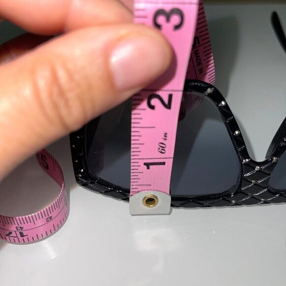 Helena Rubinstein Rhinestone Studded Sunglasses Womens One Size Vintage Black